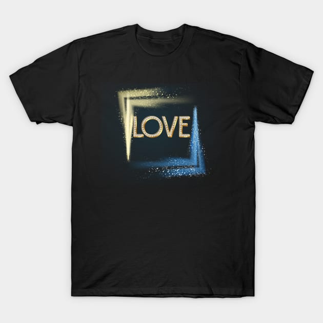 Luxury love lettering design T-Shirt by Choulous79